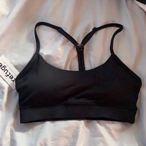 NWT black sports bra